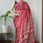 Bagru Hand Block Printed Chanderi Silk Saree with Blouse (CSS98)
