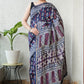 Bagru Hand Block Printed Chanderi Silk Saree with Blouse (CSS106)