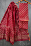 Jaipuri Block Printed Chanderi Silk Suits (CIN76)
