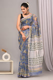 Jaipuri Block Printed Cotton Kota Doriya Saree (CIS89)