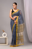 Jaipuri Block Printed Cotton Kota Doriya Saree (CIS97)