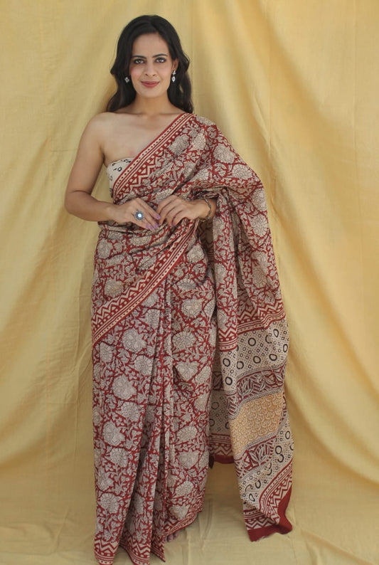 Jaipur Cotton Mulmul Saree (CMS145)