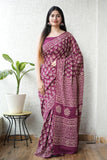 Jaipur Cotton Mulmul Saree (CMS143)