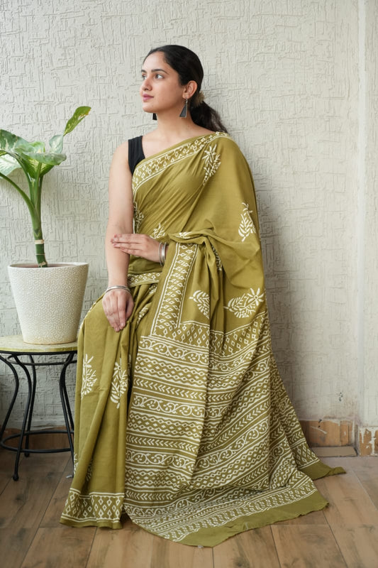 Jaipur Cotton Mulmul Saree (CMS148)