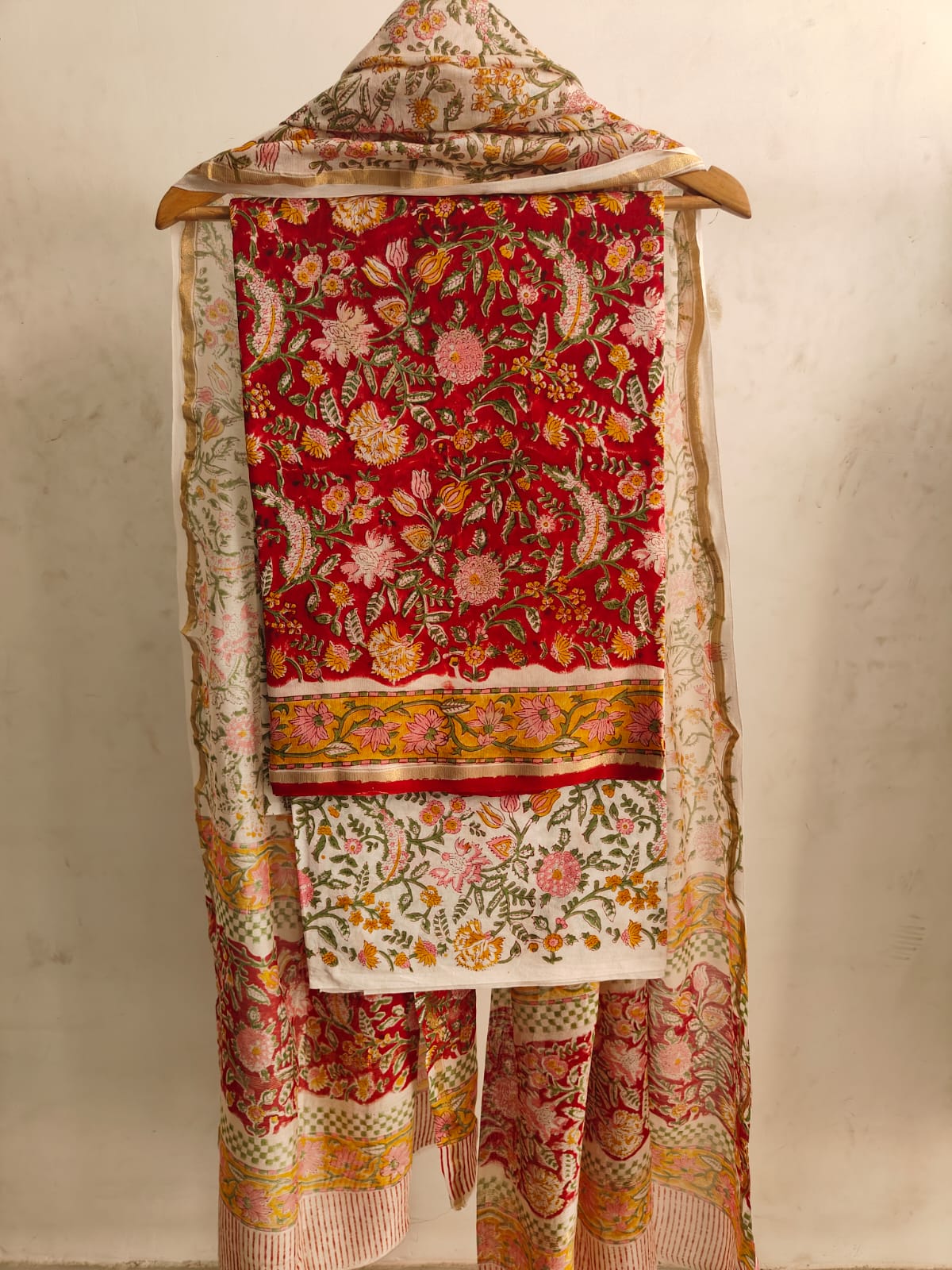 Jaipuri Block Printed Chanderi Silk Suits (CIN89)