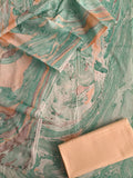 HAND BLOCK PRINTED COTTON 3-PIS SUIT WITH MULMUL DUPPATA (CMS87)