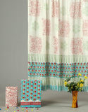 HAND BLOCK PRINTED COTTON 3-PIS SUIT WITH MULMUL DUPPATA (CMS98)
