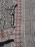 Vanaspati Ajrakh Hand Block Printed Suits Modal Silk Fabric (CIT66)