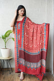 Vanaspati Ajrakh Hand Block Printed Suits Modal Silk Fabric (CIT73)