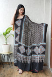 Vanaspati Ajrakh Hand Block Printed Suits Modal Silk Fabric (CIT72)