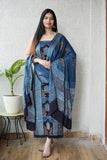 Vanaspati Ajrakh Hand Block Printed Suits Modal Silk Fabric (CIT75)