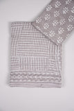HAND BLOCK BAGRU PRINTED KOTA DORIYA SAREE WITH MULMUL BLOUSE (KDS90)