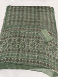 HAND BLOCK BAGRU PRINTED KOTA DORIYA SAREE WITH MULMUL BLOUSE (KDS96)