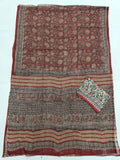 HAND BLOCK BAGRU PRINTED KOTA DORIYA SAREE WITH MULMUL BLOUSE (KDS105)