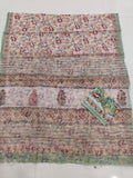 HAND BLOCK BAGRU PRINTED KOTA DORIYA SAREE WITH MULMUL BLOUSE (KDS103)