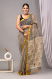 Jaipuri Block Printed Cotton Kota Doriya Saree (CIS100)