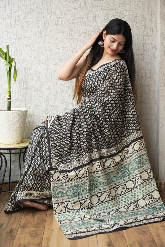 Jaipur Cotton Mulmul Saree (CMS156)