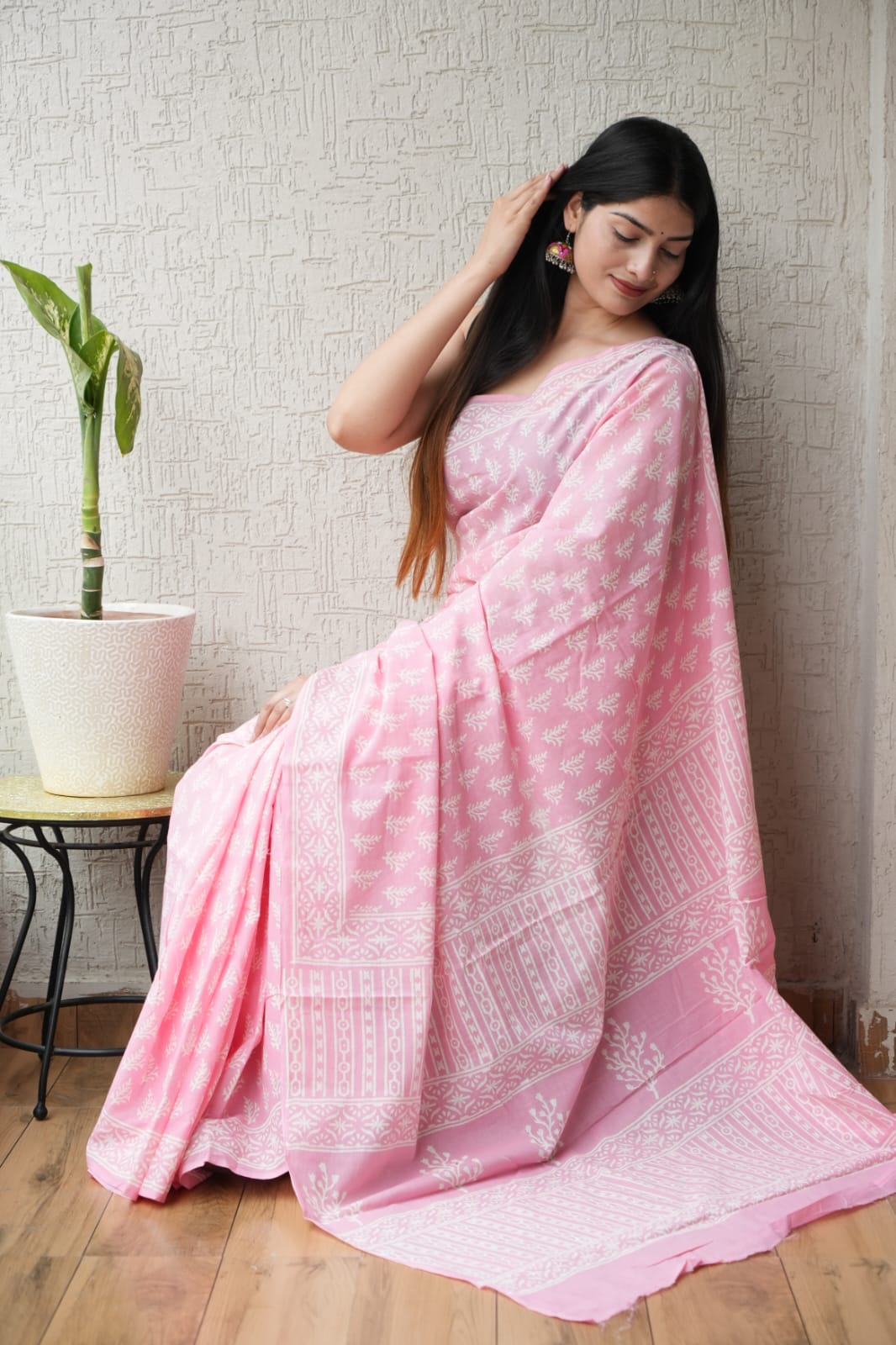 Jaipur Cotton Mulmul Saree (CMS160)