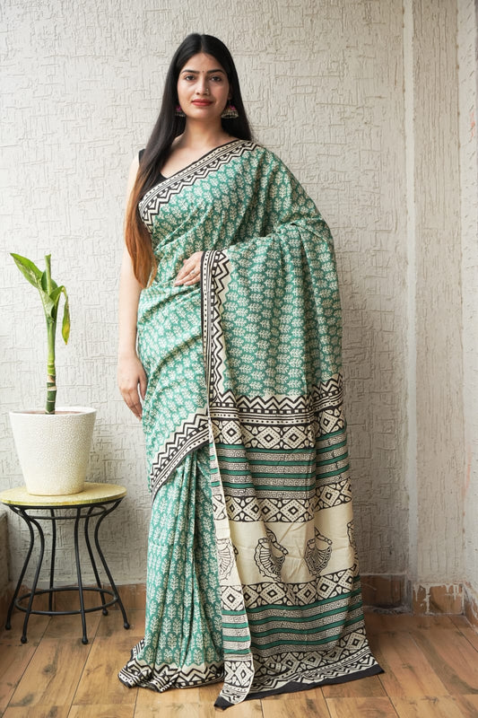 Jaipur Cotton Mulmul Saree (CMS159)