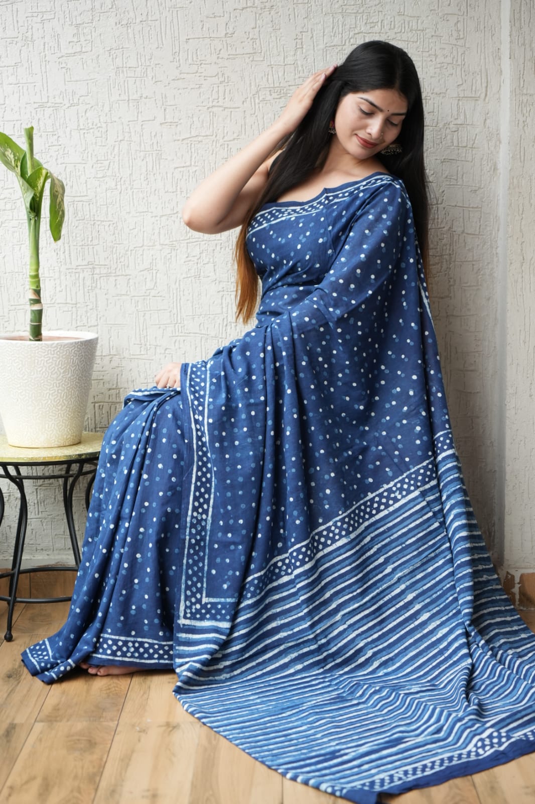 Jaipur Cotton Mulmul Saree (CMS161)