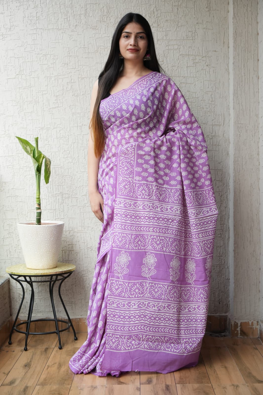 Jaipur Cotton Mulmul Saree (CMS162)
