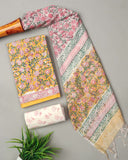 JAIPUR COTTON SUIT WITH CHANDERI DUPPATA (CSS 90)