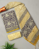 JAIPUR COTTON SUIT WITH CHANDERI DUPPATA (CSS81)