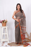 Jaipuri Block Printed Cotton Kota Doriya Saree (CIS101)