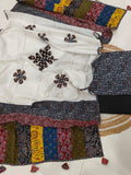 Ajarkh  Print Suit Pcs With Patch Work And Mirror Work Dupatta (ASW03)