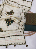 Ajarkh  Print Suit Pcs With Patch Work And Mirror Work Dupatta (ASC022)
