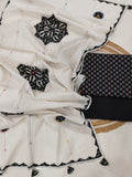 Ajarkh  Print Suit Pcs With Patch Work And Mirror Work Dupatta (ASC031)