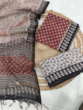 JAIPURI BLOCK PRINTED COTTON SUIT WITH KOTA DUPPATA (CKS127)