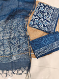 JAIPURI BLOCK PRINTED COTTON SUIT WITH KOTA DUPPATA (CKS132)