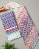 JAIPUR COTTON SUIT WITH CHANDERI DUPPATA (CSS82)