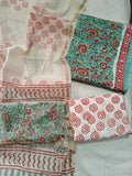 JAIPUR COTTON SUIT WITH CHANDERI DUPPATA (CSS87)