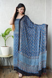 Vanaspati Ajrakh Hand Block Printed Suits Modal Silk Fabric (CIT77)
