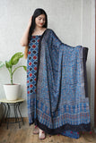 Vanaspati Ajrakh Hand Block Printed Suits Modal Silk Fabric (CIT78)