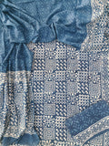 HAND BLOCK PRINTED COTTON 3-PIS SUIT WITH MULMUL DUPPATA (CMS112)