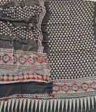 Vanaspati Ajrakh Hand Block Printed Suits Modal Silk Fabric (CIT87)