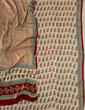 Vanaspati Ajrakh Hand Block Printed Suits Modal Silk Fabric (CIT79)