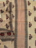 Vanaspati Ajrakh Hand Block Printed Suits Modal Silk Fabric (CIT84)