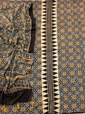 Vanaspati Ajrakh Hand Block Printed Suits Modal Silk Fabric (CIT90)