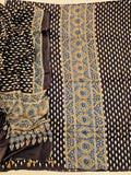 Vanaspati Ajrakh Hand Block Printed Suits Modal Silk Fabric (CIT94)