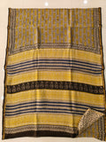 Bagru Hand Block Printed Chanderi Silk Saree with Blouse (CSS126)
