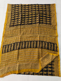 Bagru Hand Block Printed Chanderi Silk Saree with Blouse (CSS128)