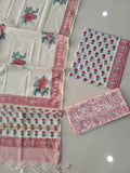 JAIPUR COTTON SUIT WITH CHANDERI DUPPATA (CSS98)