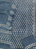 HAND BLOCK PRINTED COTTON 3-PIS SUIT WITH MULMUL DUPPATA (CMS144)