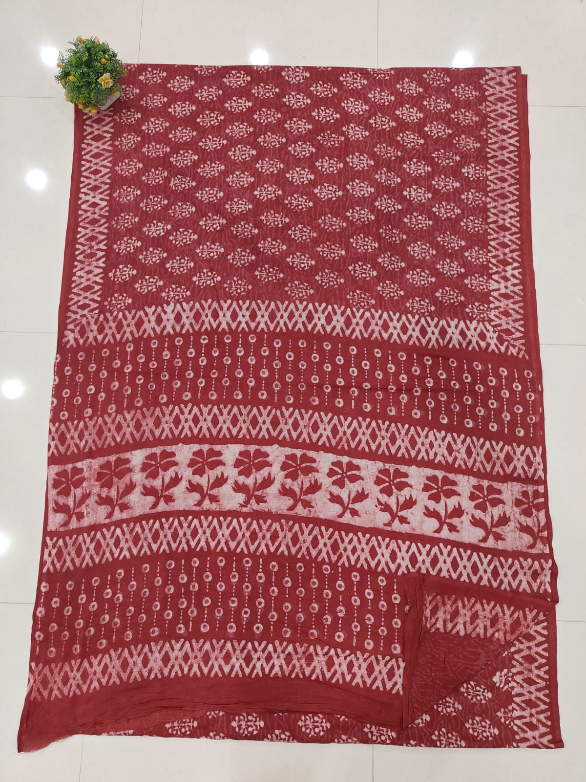 Jaipur Cotton Mulmul Saree (CMS174)