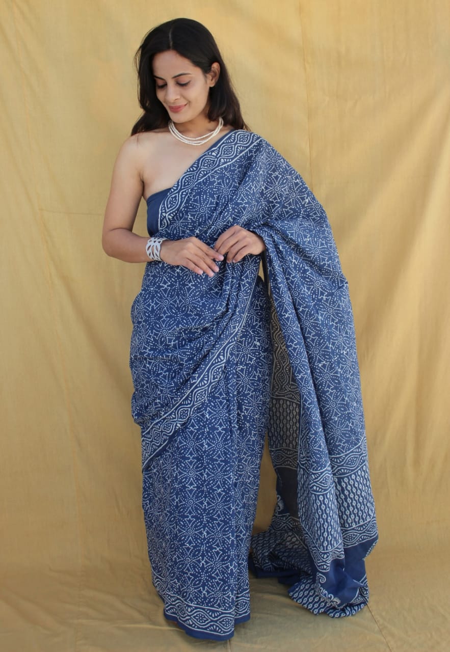 Jaipur Cotton Mulmul Saree (CMS190)