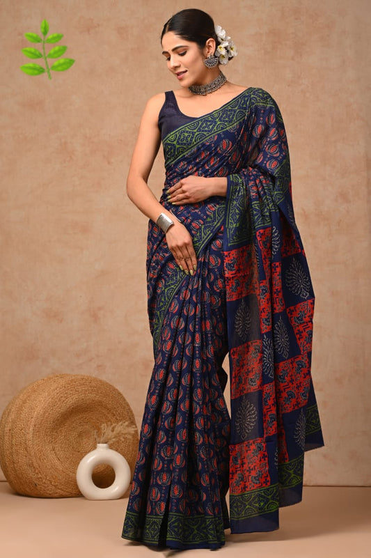 Jaipur Cotton Mulmul Saree (CMS194)